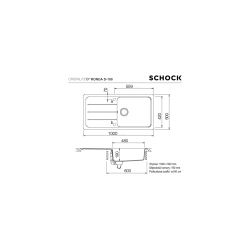 Zlewozmywak Schock FORMHAUS D-100L Onyx CRISTALITE+